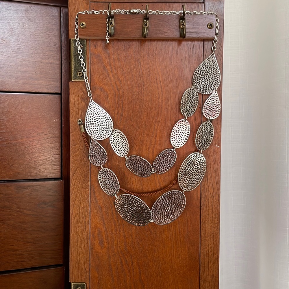 Silver Necklace with Adjustable Length